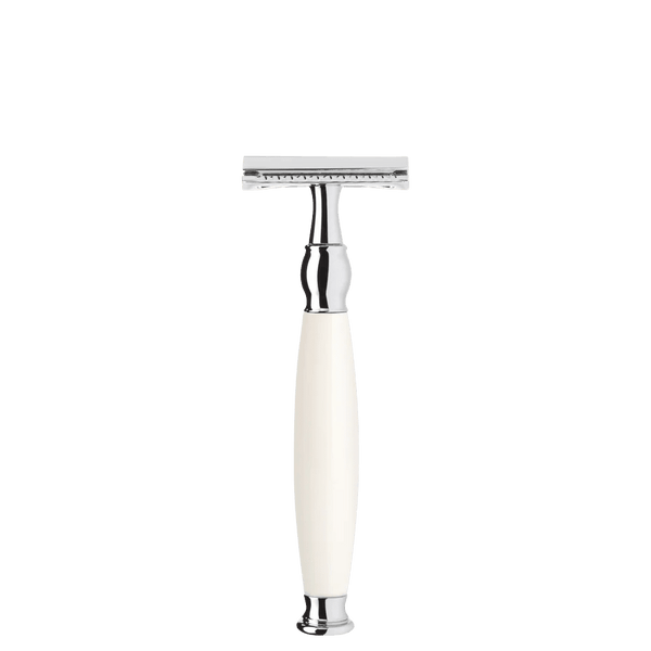 MUHLE|SOPHIST 両刃かみそり/ホワイトポセラン 替刃:両刃