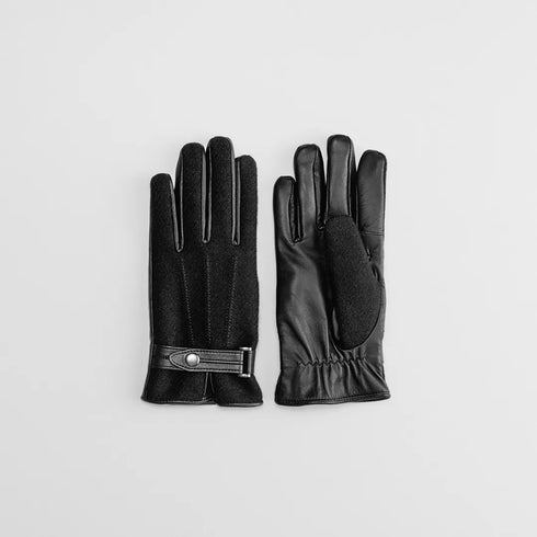 KURODA|No.OB10201M8【MEN】 Harris Tweed グローブ /タッチパネル対応 BK