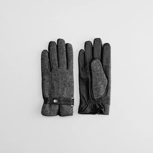 KURODA|No.OB10201M8【MEN】 Harris Tweed グローブ /タッチパネル対応 GY