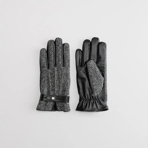 KURODA|No.OB10201M8【MEN】 Harris Tweed グローブ /タッチパネル対応 Herrin GY