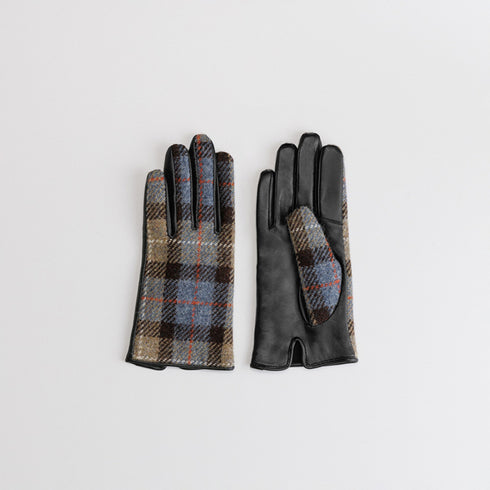 KURODA|No.WV10001L7【WOMEN】Harris Tweed グローブ / スクワラン加工 / 抗菌機能 / タッチパネル対応 BU2