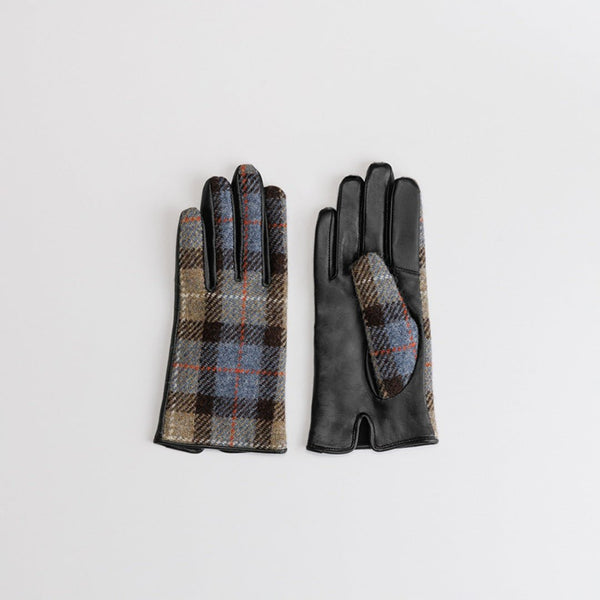 KURODA|No.WV10001L7【WOMEN】Harris Tweed グローブ / スクワラン加工 / 抗菌機能 / タッチパネル対応 BU2