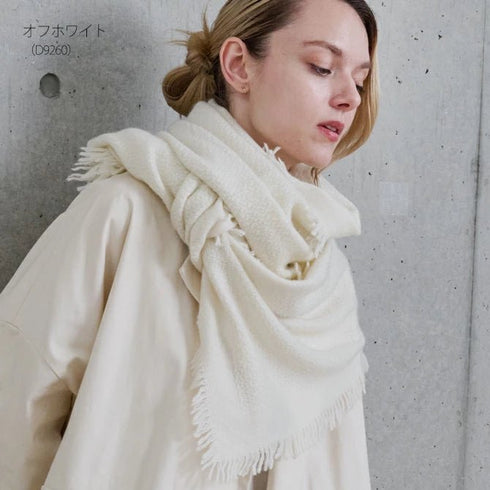 Cashmee|四方房カシミヤストール オフホワイト