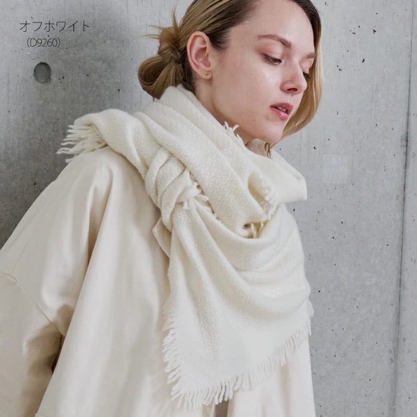 Cashmee|四方房カシミヤストール オフホワイト