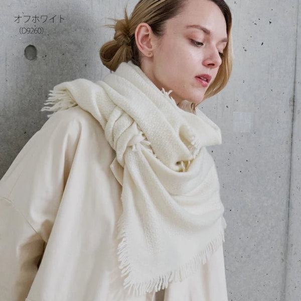 Cashmee|四方房カシミヤストール オフホワイト