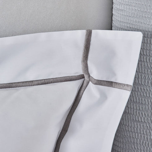 Yves Delorme|「Athena」 スーピマコットン パーケル織 枕カバー