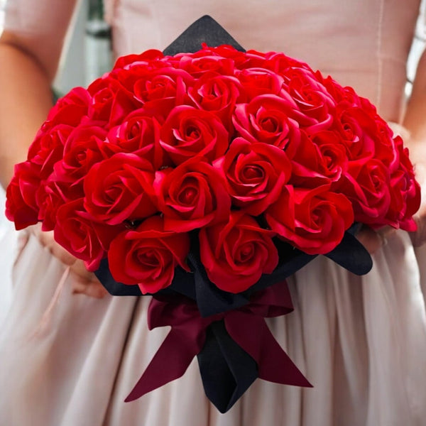 SAVON ROSE|ルビーレッド L(100本) サヴォンローズ 花束