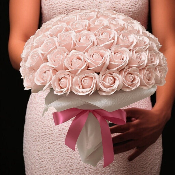 SAVON ROSE|ピーチピンク M(70本) サヴォンローズ 花束