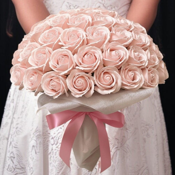 SAVON ROSE|ピーチピンク L(100本) サヴォンローズ 花束