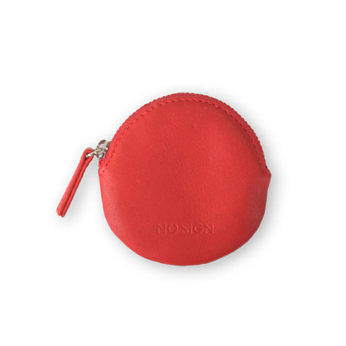 NO SIGN|ラウンド型 コインケース レッド