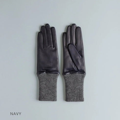 KURODA|No.BR14801L4【WOMEN】 Italian Sheep Cuffs 21cm Navy