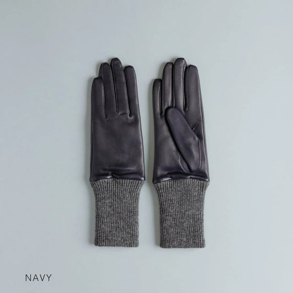 KURODA|No.BR14801L4【WOMEN】 Italian Sheep Cuffs 21cm Navy