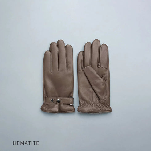 KURODA|No.BR14201M4 【MEN】 Italian Sheep Belted- Touch Panel 24cm Hemataite