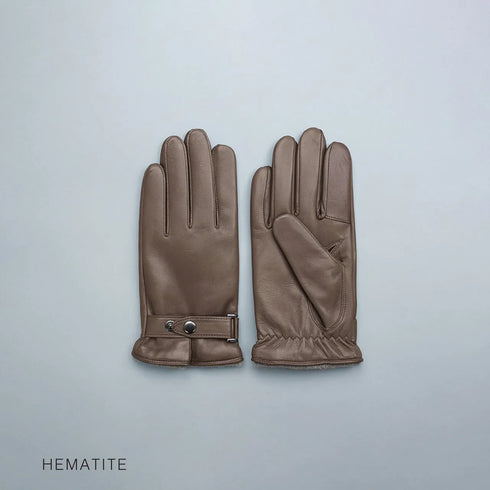 KURODA|No.BR14201M4 【MEN】 Italian Sheep Belted- Touch Panel 24cm Hemataite