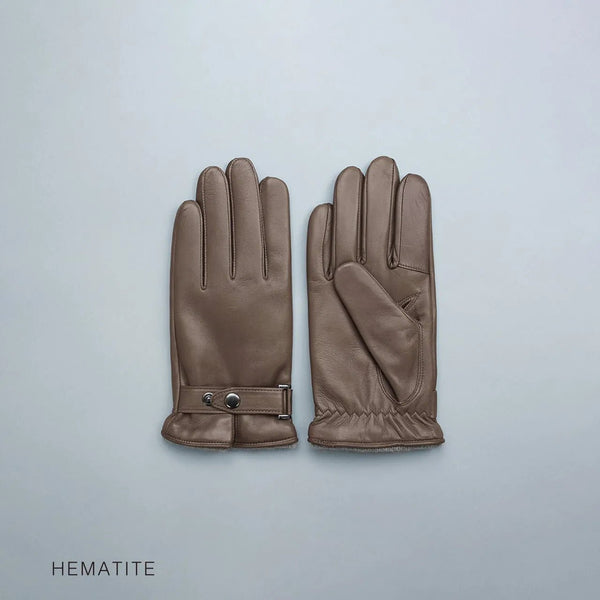 KURODA|No.BR14201M4 【MEN】 Italian Sheep Belted- Touch Panel 24cm Hemataite