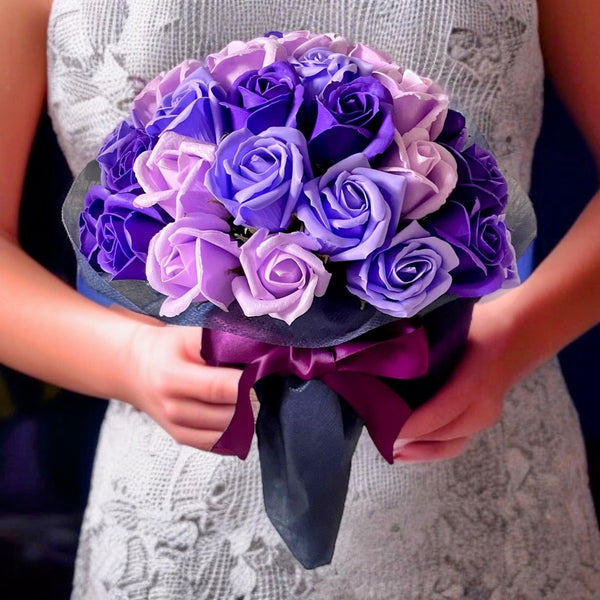 SAVON ROSE|パープルミックス S(50本) サヴォンローズ 花束
