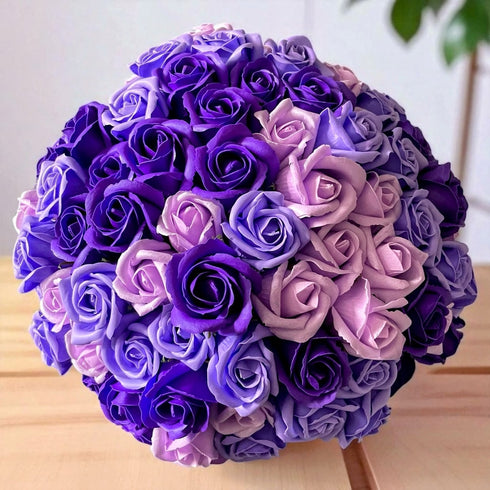 SAVON ROSE|パープルミックス L(100本) サヴォンローズ 花束