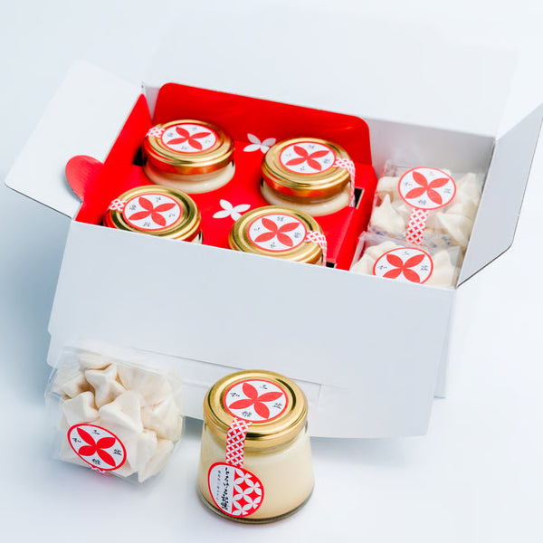 とろける記憶〜徳島和三盆ぷりん〜|4個&ほどける記憶〜徳島和三盆ムラング〜2個セット