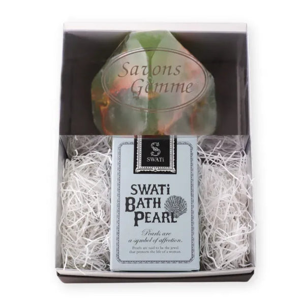 Savons Gemme|ギフトボックス Dセレクト(フレグランスソープ×パール入浴剤)