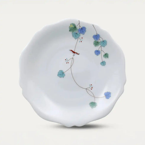 香蘭社【小鳥の詩】盛り皿(径25cm)