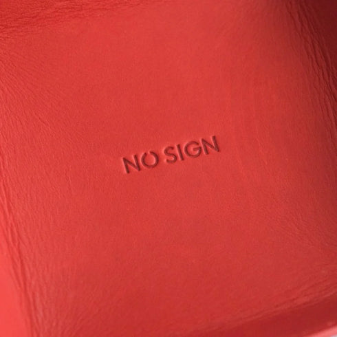 NO SIGN|レザートレー Small レッド