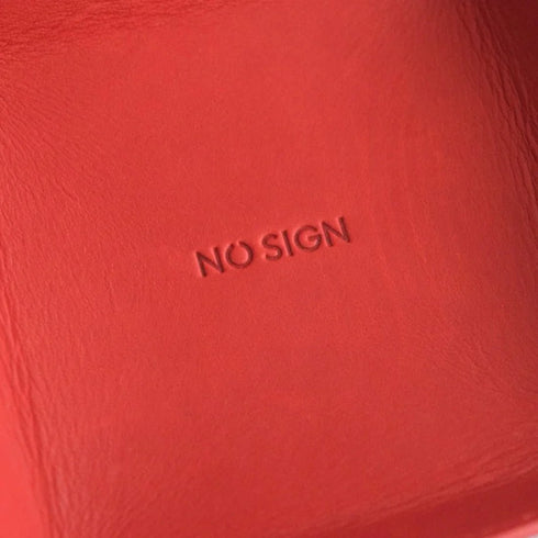 NO SIGN|レザートレー Small レッド