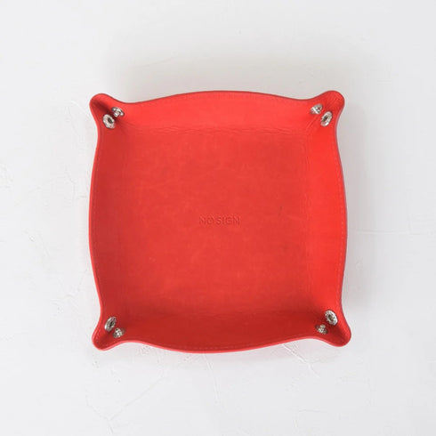 NO SIGN|レザートレー Large レッド