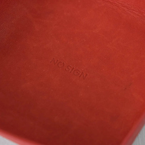 NO SIGN|レザートレー Large レッド
