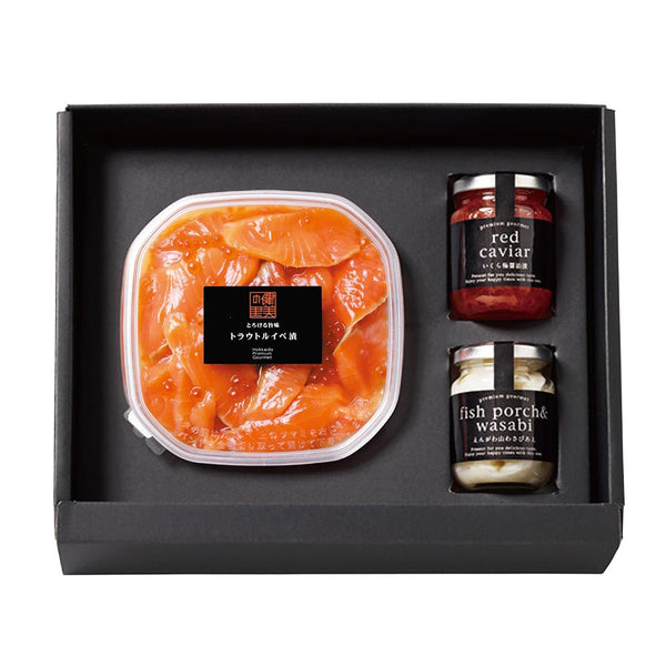 健美の里|トラウトサーモンルイベ漬&大人の逸品2点セット【送料込み】