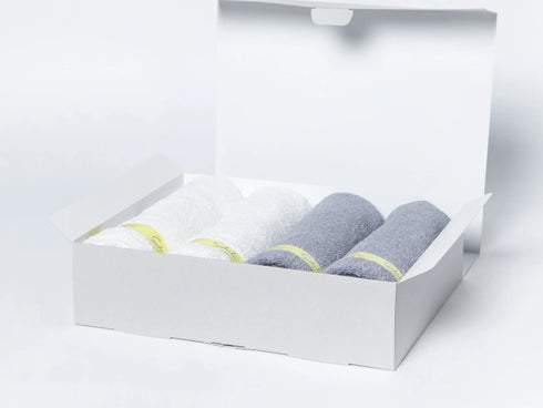 育てるタオル|yellow ribbon bath(バスタオル) 4枚セット