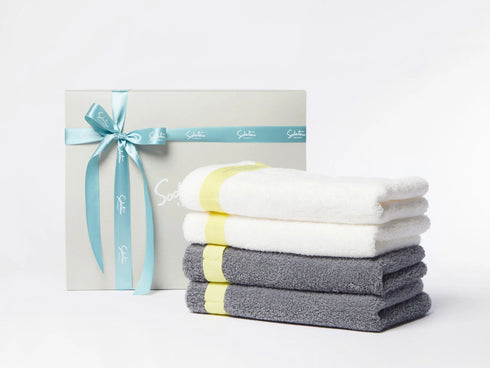 育てるタオル|yellow ribbon body(スポーツタオル) 4枚セット