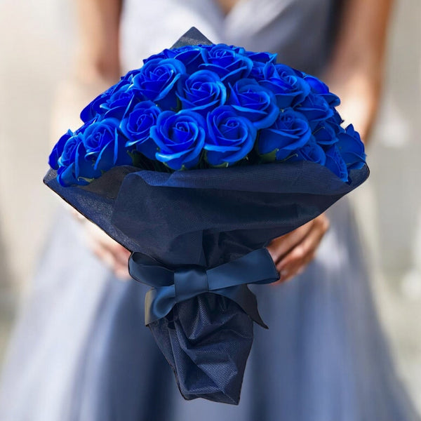 SAVON ROSE｜ロイヤルブルー M(70本) サヴォンローズ 花束