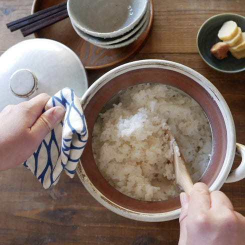 手火山家｜<風呂敷包装/組合せギフト>別注　手延べ素麺セット＆いしざか農園　南魚沼産 「しおざわ　こしひかり」【贈答用】