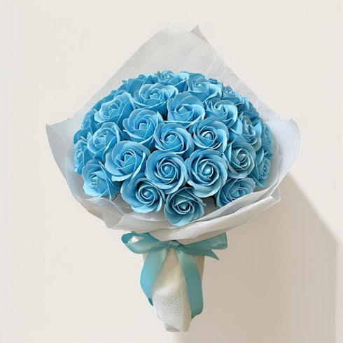SAVON ROSE｜スカイブルー S(50本) サヴォンローズ 花束
