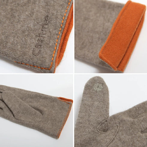 Cashmee｜カシミヤ 100% エレガントグローブ BEIGE