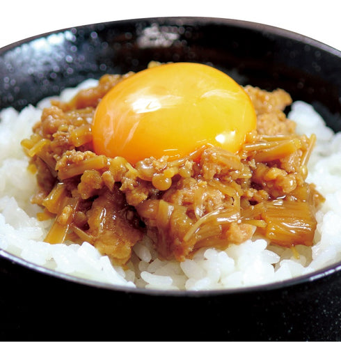 小川屋／おがわや｜「ミックス／5種セット」ご飯にひとさじ詰合せ(ごろごろ越後肉味噌×1瓶、鶏とえのきのすき焼き×1瓶、しっとり海鮮ふりかけ×1瓶、紅さけ荒ほぐし×1瓶、さけ焼漬ほぐし×1瓶)