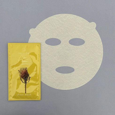 laccche｜フェイスケア リチュアルセット（洗顔セット〈泡立てネット・ヴィーガン石けん フェイス〉＋シートマスク3種×各3枚）