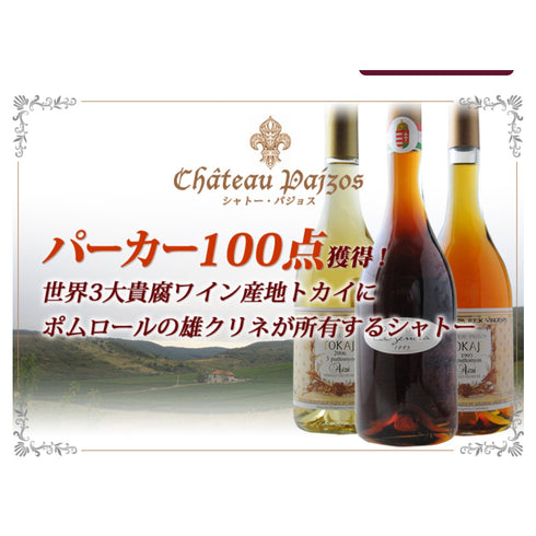 ソムリエ｜トカイ・アスー・６プットニョシュ シャトー・パジョス 2016年 ハンガリー トカイ 白ワイン 極甘口 500ml