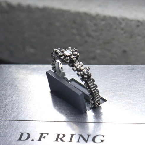 HENU｜D.F RING｜Diamond & Silver Ring