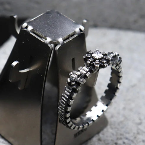HENU｜D.F RING｜Diamond & Silver Ring