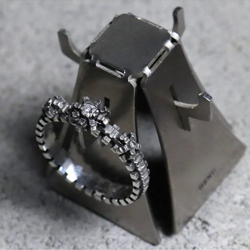 HENU｜D.F RING｜Diamond & Silver Ring
