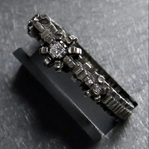 HENU｜D.F RING｜Diamond & Silver Ring