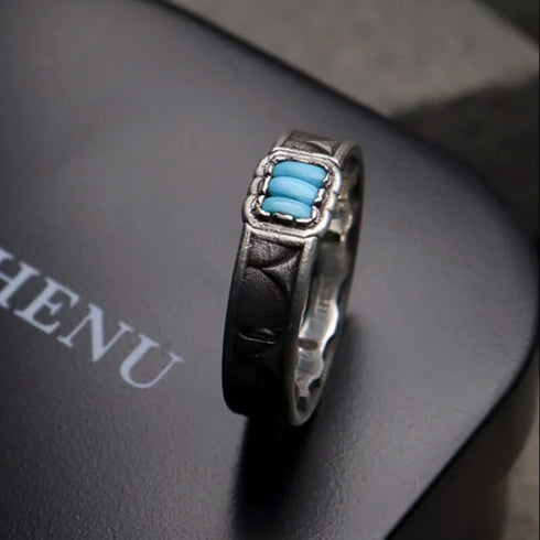 HENU｜T.H RING｜Turquoise × Silver Ring x thread