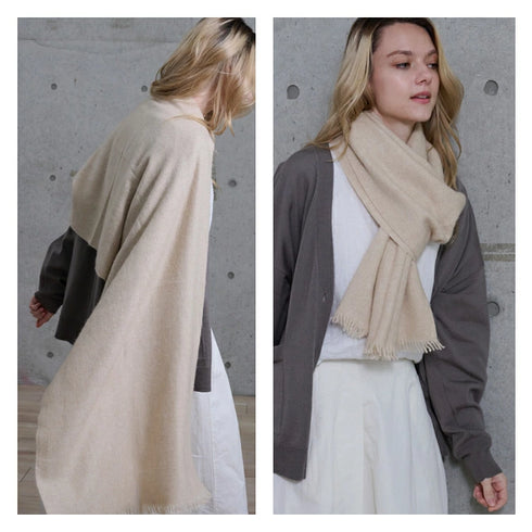 Cashmee｜大判カシミアストール ベージュ