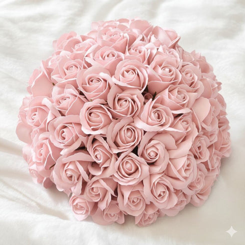 SAVON ROSE｜ピーチピンク M(70本) サヴォンローズ 花束 – 高級ナビ