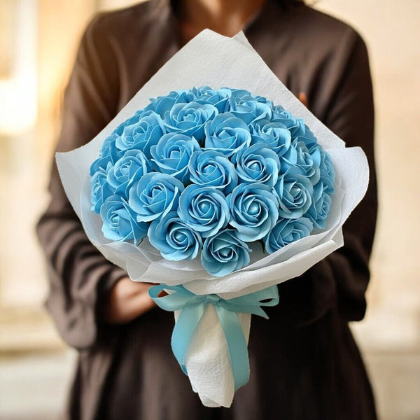 SAVON ROSE｜スカイブルー M(70本) サヴォンローズ 花束