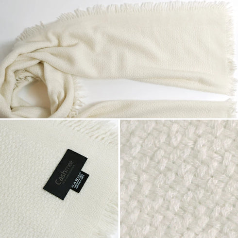 Cashmee｜四方房カシミヤストール オフホワイト