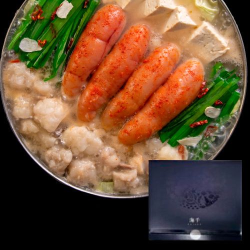 辛子めんたいこ海千｜博多明太もつ鍋（塩味）３人前