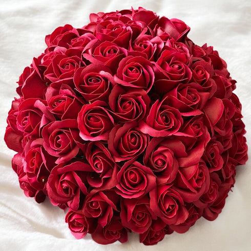 SAVON ROSE｜ワインレッド L(100本) サヴォンローズ 花束 – 高級ナビ