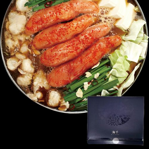 辛子めんたいこ海千｜博多明太もつ鍋（醤油味）３人前